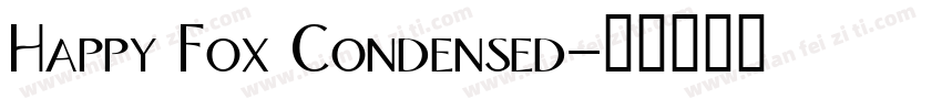 Happy Fox Condensed字体转换